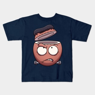 Sliced Coconut Frankenstein Monster Face Kids T-Shirt